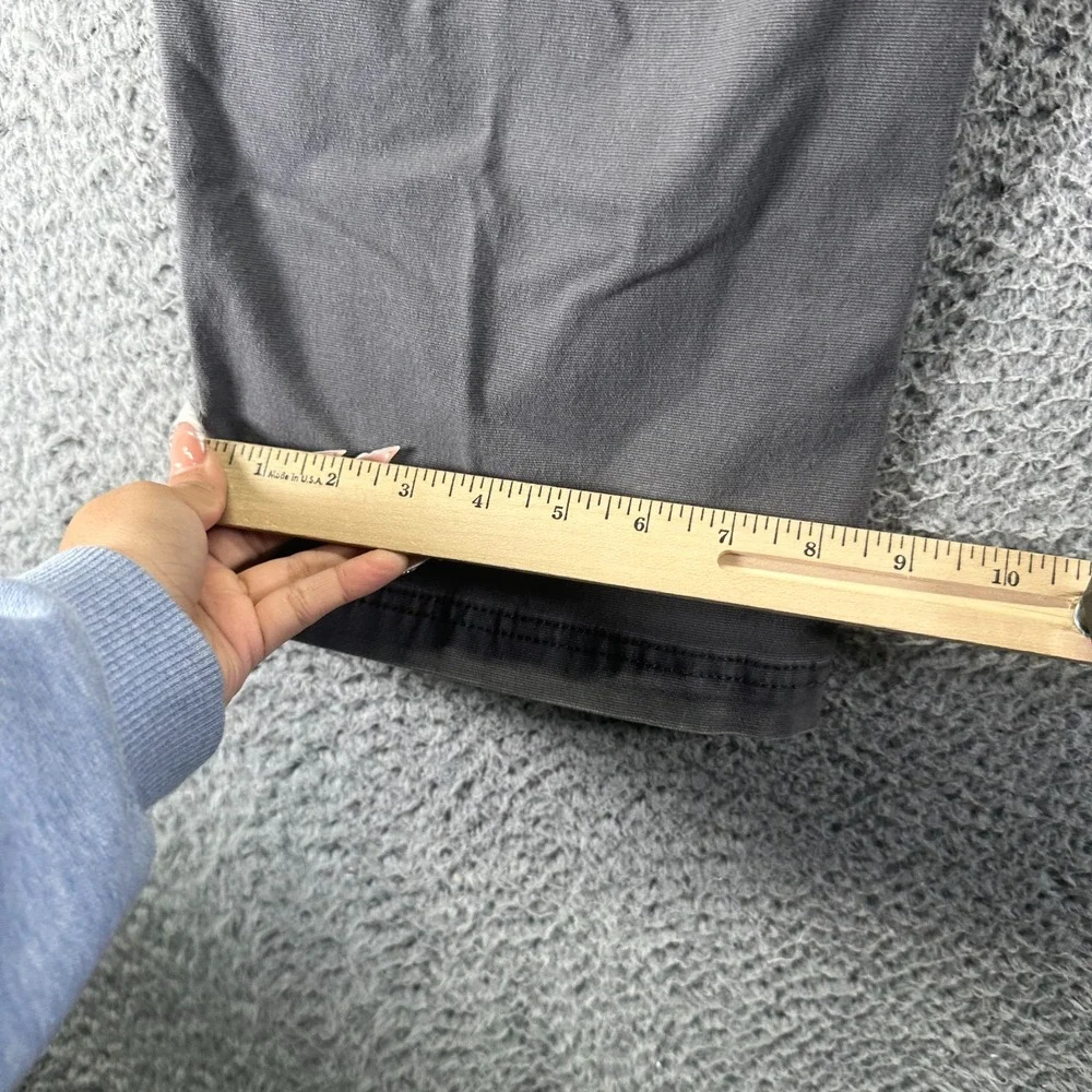 G.H. Bass Pant Mens 42x30 Gray Cotton Straight‎ Baggy Stretch Utility Workwear